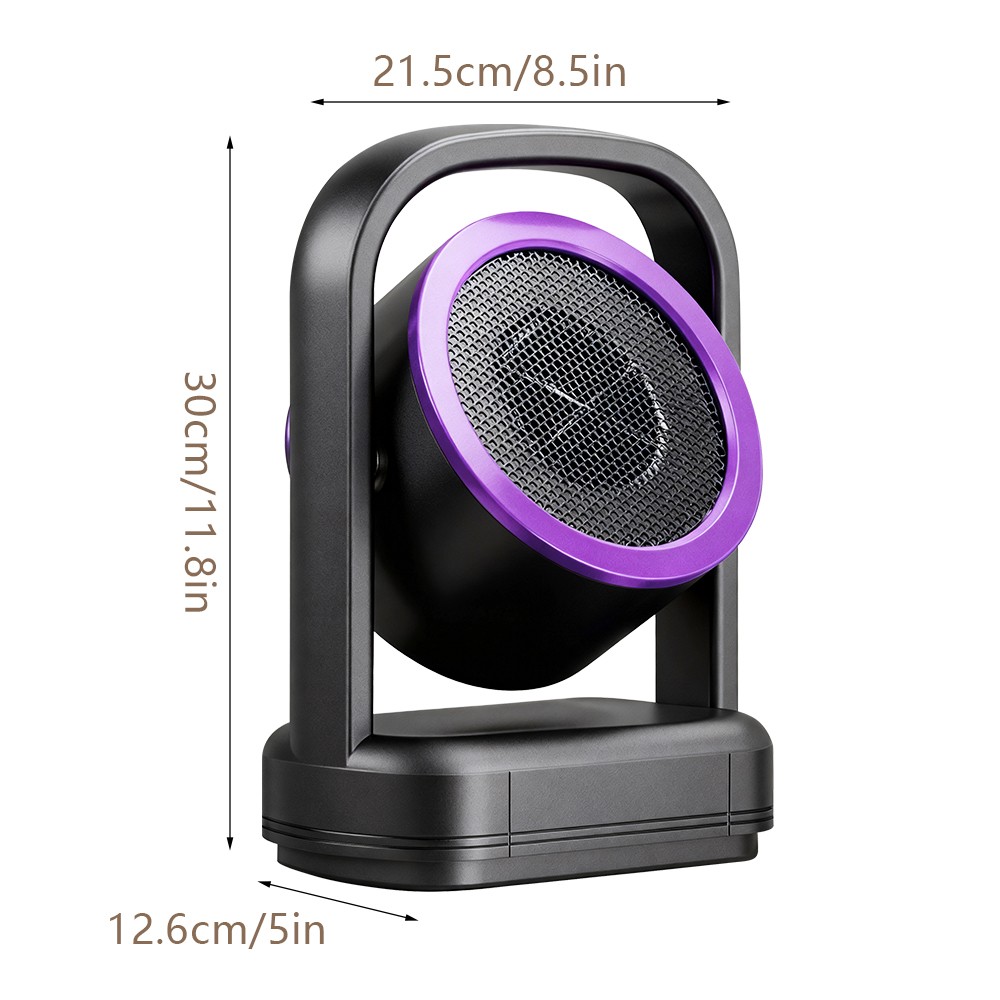 500W Electric Small Space Heater,Mini Portable Heaters Fan,Adjustable Thermostat