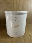 Vintage Red Wing Union Stoneware Crock 2 Gallon Antique Pottery No Cracks
