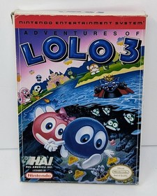 Adventures of Lolo 3 (Nintendo NES, 1991) Complete w/ Box & Manual - Tested!