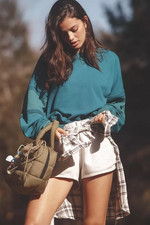 Daily Practice by Anthropologie Boxy Pullover Sweatshirt Hoodie Long Sleeve Top
