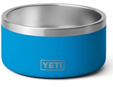 YETI Boomer 4 Cups Stainless Steel Dog Bowl Big Wave Blue 64oz New. NEVER OPENED