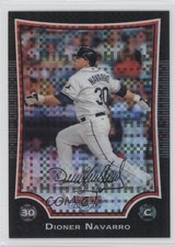 2009 Bowman Chrome X-Fractor 62/250 Dioner Navarro #109 0o9