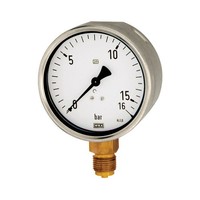 Manometer, RobustausfüHrung, G 1/2 Unten, -1 / 0,0 Bar, Ø 160