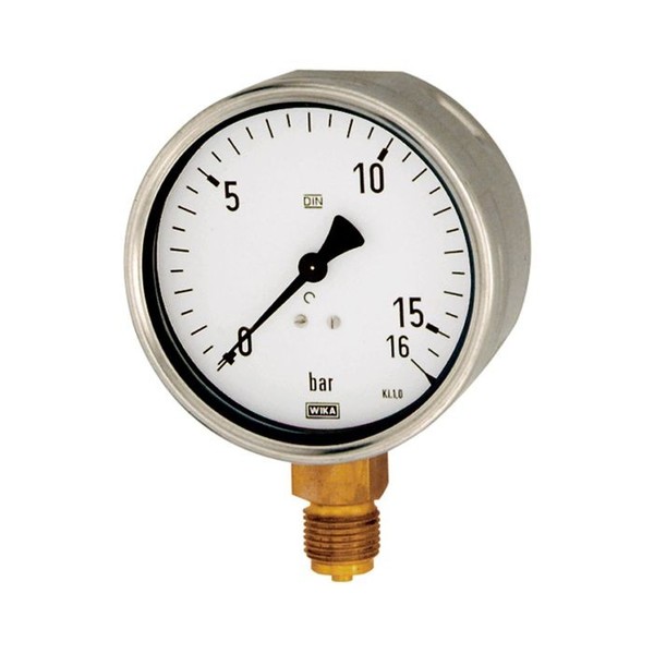 Manometer, RobustausfüHrung, G 1/2 Unten, -1 / 0,0 Bar, Ø 160-image