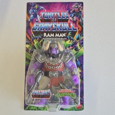 Mattel Turtles of Grayskull Ram Man Action Figure MOTU x TMNT Multicolor