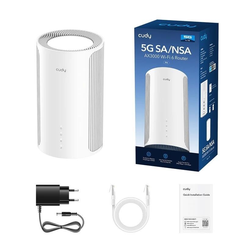 Cudy Router P4 Wifi 6 5G Ax3000 Dualband 3X Lan 6 Antennen - Image 2