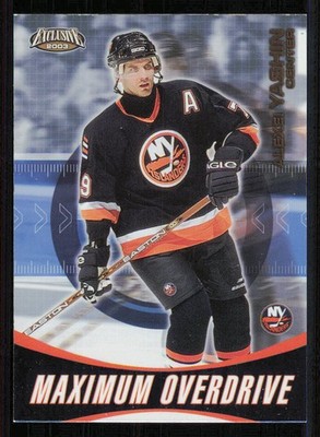 2002-03 Pacific Exclusive Maximum Overdrive #13 Alexei Yashin
