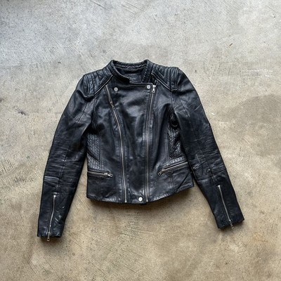 Zara | Leather Jacket | Moto Style | Black | Size M (US, EUR) Read