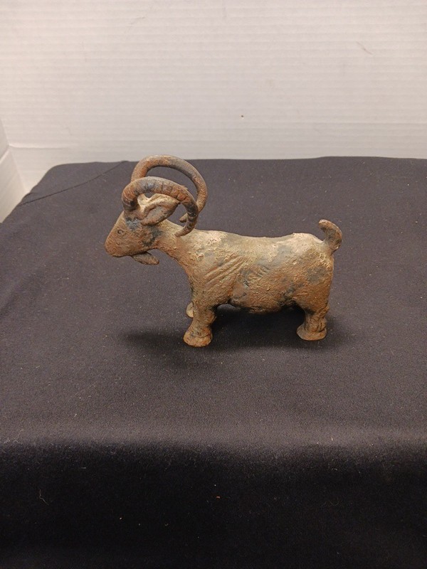 Vintage Japanese Cast Iron Buck Goat Figurine