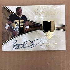 REGGIE BUSH 2006 ULTIMATE SIGNATURE ON CARD AUTO LOW#’d 13/15. BEAUTIFUL CARD