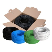 1000ft CAT5e PLENUM Ethernet Cable CMP 24AWG UTP Network LAN Solid CCA Bulk Wire