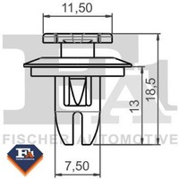 Fa1 14-40089.5 Clip FüR Zier-/Schutzleiste FüR Mercedes-Benz
