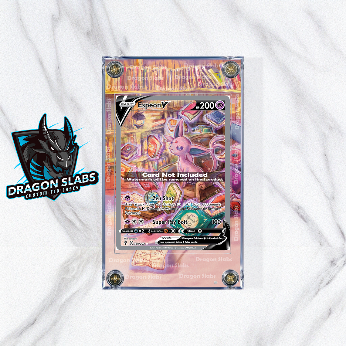 Pokemon Espeon V Alt Art 180/203 Evolving Skies Extended Artwork
