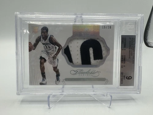 Andrew Wiggins Rookie Card 2014-15 panini Flawless- Rookie Patches /20 Game Worn
