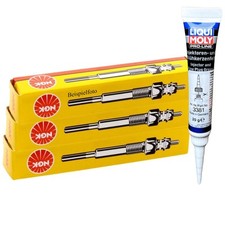 3x NGK Glühkerzen + LIQUI MOLY Fett für V50 CITROEN BERLINGO C4 I PICASSO C5 II
