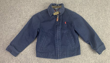 Polo Ralph Lauren Toddler Jacket Size 4T Navy Blue Zip Collared Cotton