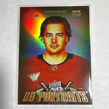 Upper Deck 2026-27 Series 1 Ud Portraits Leo Carlsson Ducks P-9 Insert
