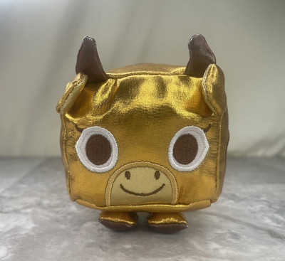 Pet Simulator X Series 1 Mystery Treasure Plush Gold Metallic Joy Cow No Code