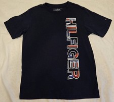 Tommy Hilfiger Boy Short Sleeve Logo T-Shirt Navy Blue Kids Size XL 20