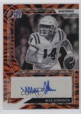 2022 Leaf Pro Set Metal Black & White Tiger Wave 2/5 Max Johnson Auto 04tw