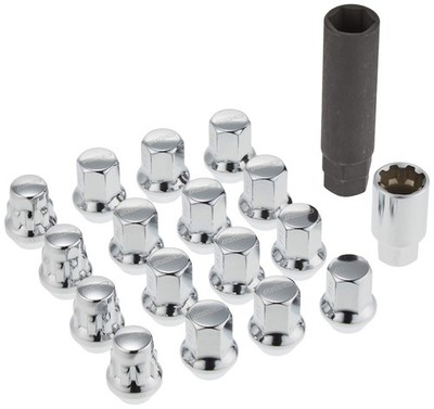 RAYS 74082000002CP Lock Nut Set 17HEX M12x1.5 4H Chrome Wheel Nuts 16pcs New