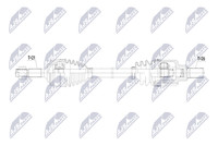 Antriebswelle Nty NPW-PE-136 FüR Peugeot 301 Vti 115 CitroËN Elysee DDNFP0