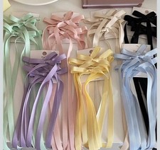Bow Hair Clips,Long Tassel Hair Bows Clip,Cute Small Double Bow-Knots Hair Clips