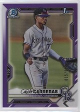 2021 Bowman Chrome Prospects Purple Refractor 15/250 Julio Carreras #BCP-161 9hx
