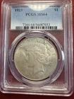 1923 $1 Peace Dollar. PCGS. MS-64. Free Shipping