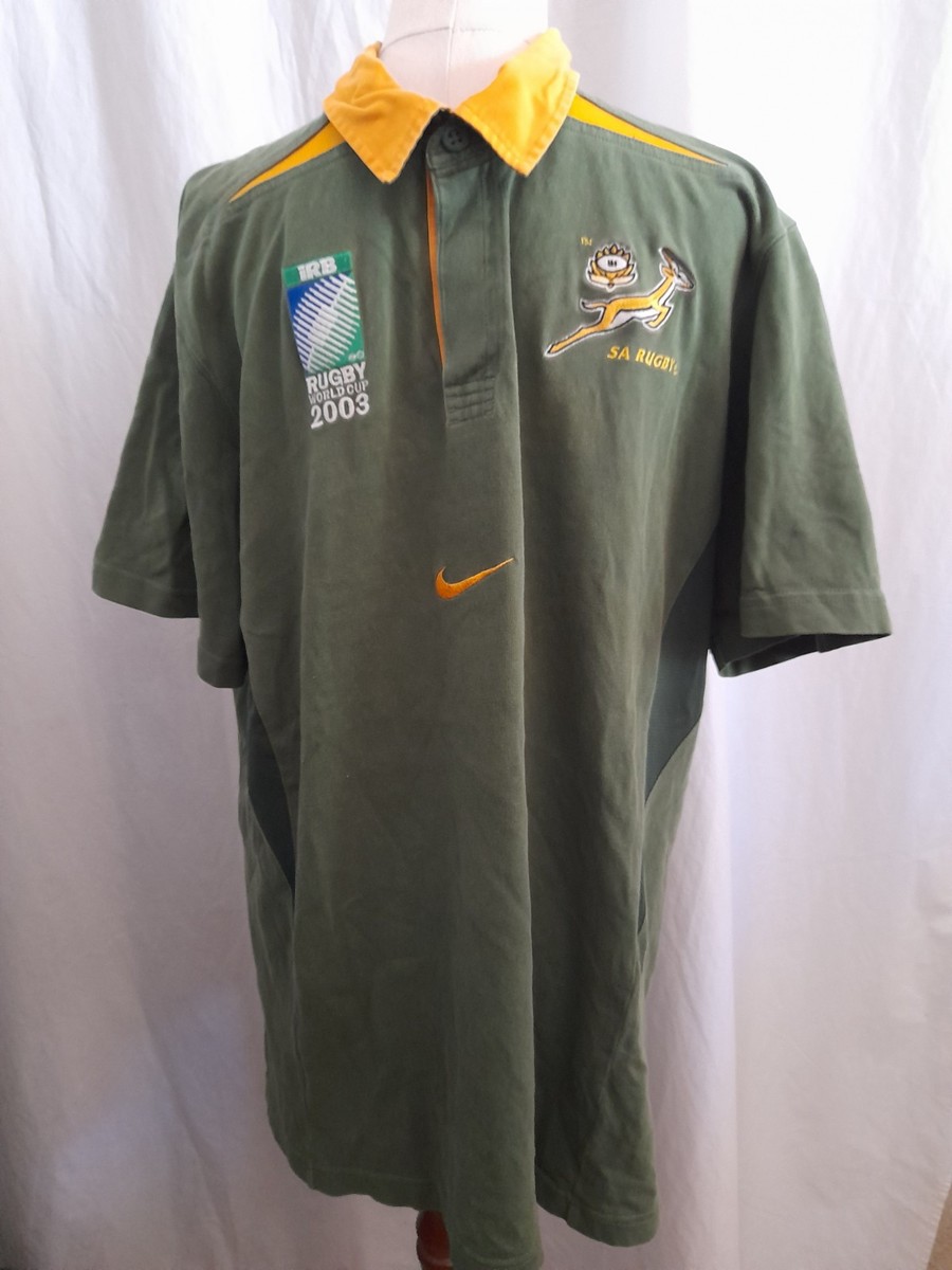 2003 RWC South Africa Springboks Home Rugby jersey XL | eBay