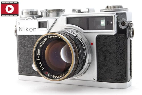 ▶️[NEAR MINT] Nikon SP 35mm Film Camera Nikkor-S.C 5cm 50mm f1.4 Lens From Japan