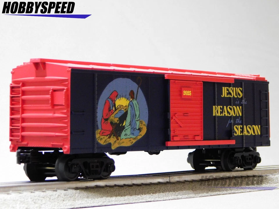 MTH RAILKING 2025 CHRISTMAS TRADITIONAL BOXCAR #2025 O GAUGE train 30-71235 NEW - Image 2 of 4