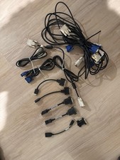 HUGE LOT OF DVI, DP, VGA, HDMI, DVI-D male and female cords and adapter cables