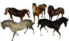 Breyer Lot 5 VTG Horses: Andalusian, Clydesdale, Blck Beauty, Ariat, Paddock Pal