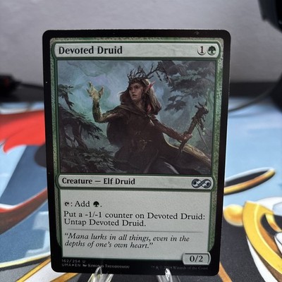 Magic The Gathering MTG DEVATED DRUID FOIL Ultimate Masters LP Lightly Played