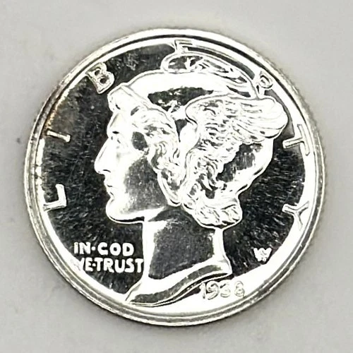 1938 Proof Mercury Dime United States PF 10C Silver Better Date C-121