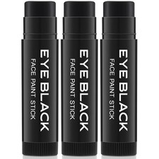 3 Pack Black Eye Black Stick for Multi Sports, Anti-Glare Eyeblack for Baseba...