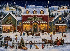 500 Piece Puzzles for Adults, Christmas Winter Village Jigsaw Puzzle