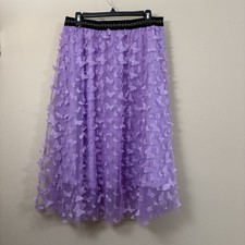 Lilac 3D butterfly skirt women s XXL boho fairycore fairy princess spring garden