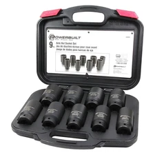 Powerbuilt 9-Pc Master Axle Nut Socket Kit