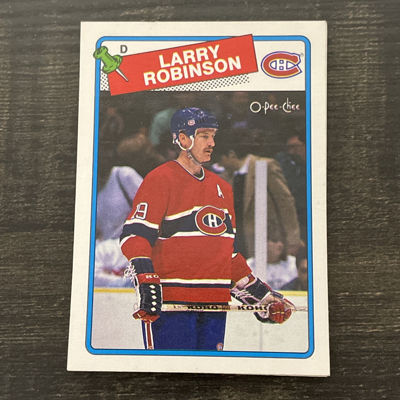 1988-89 O-Pee-Chee #246 LARRY ROBINSON - OPC - Montreal Canadiens - HOF
