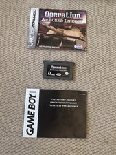 Nintendo Operation Armored Liberty Game Boy Advance Game & Instructional Manuals