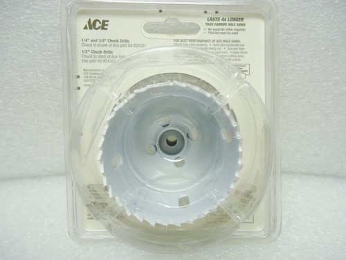 (NUEVO) Sierra de agujero bimetálica Ace 2-1/4" 24320 para madera metal y plástico - Imagen 2 de 2