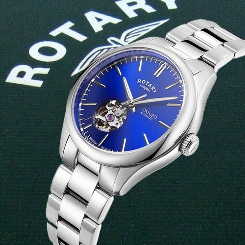 Rotary GB05095/05 Oxford Blue Dial Men's Automatic Watch RRP £329.00 2Yr Guar - 第 2/6 張圖片