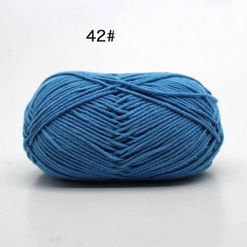 62 Colors Milk Cotton Skeins Hand Knitting Wool Baby Crochet Chunky Yarn 50g - Picture 65 of 87