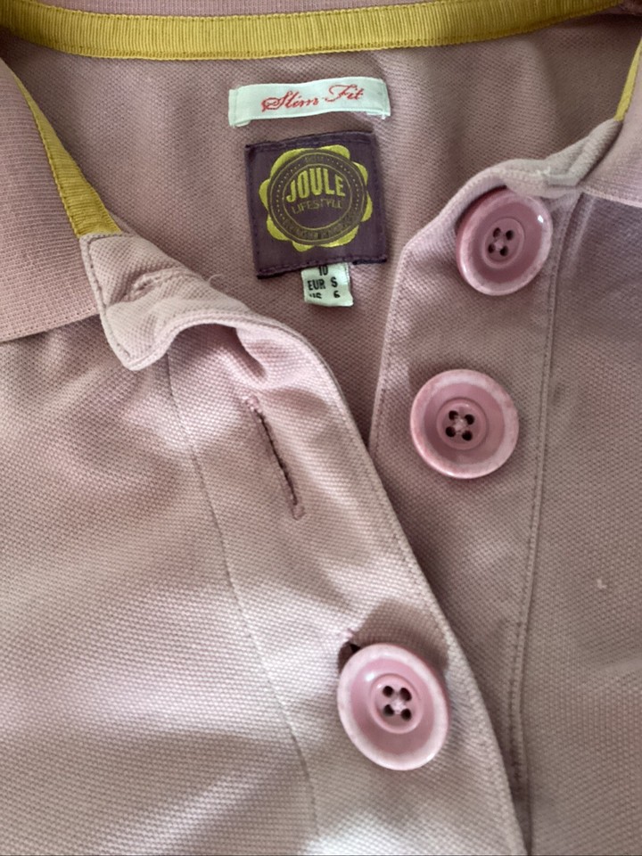 LADIES JOULES 'DUNSDEN' DUSKY PINK POLO SHIRT UK 10 eBay