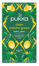 Pukka - Clean Matcha Green Organic Herbal Tea - Pack of 20 Sachets