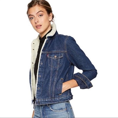 womens levis sherpa lined denim jacket
