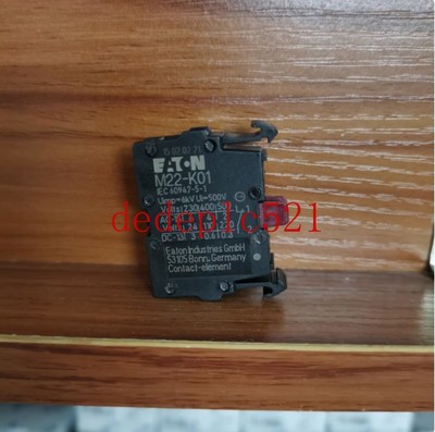 3PCS NEW Eaton Muller Taste der Serie M22-K01 mit normal geöffnetem Hilfskontakt