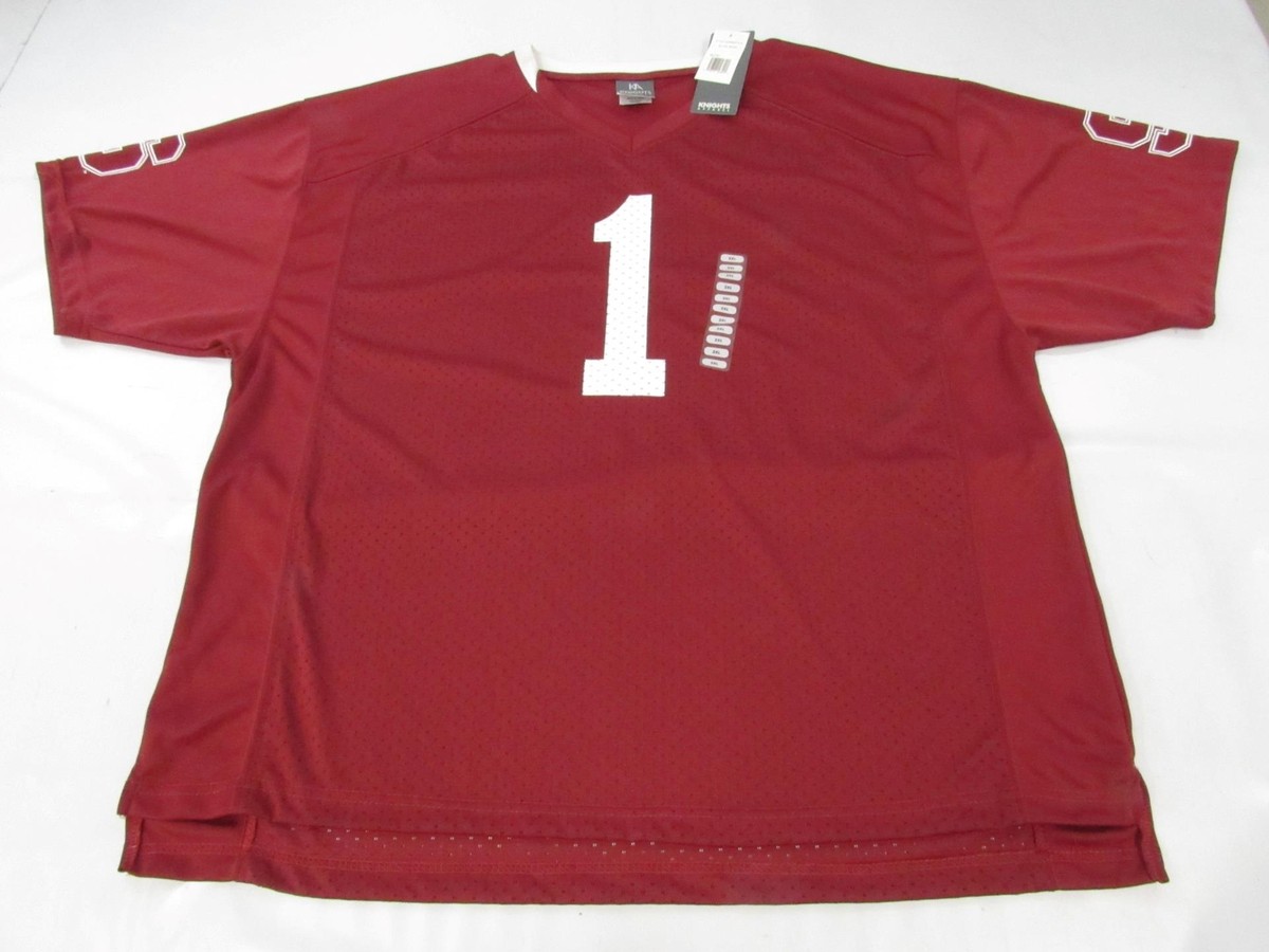 New Stanford Cardinal #1 Mens Size 2XL 2XLarge Maroon Football